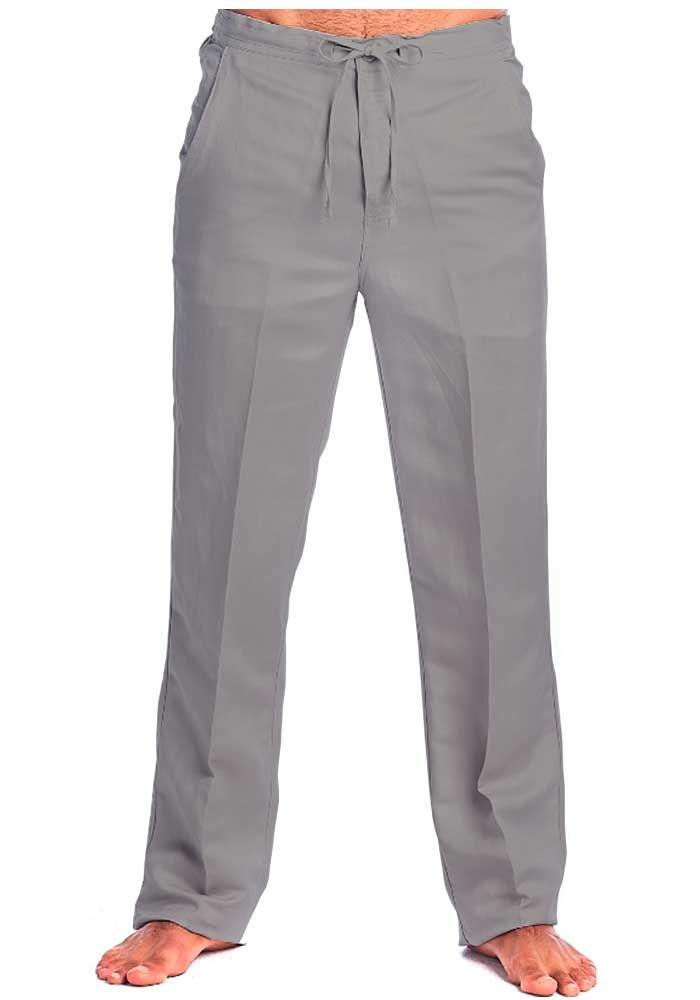 Mycubanstore item:C8FB0147DS Mens Linen Drawstring Pants