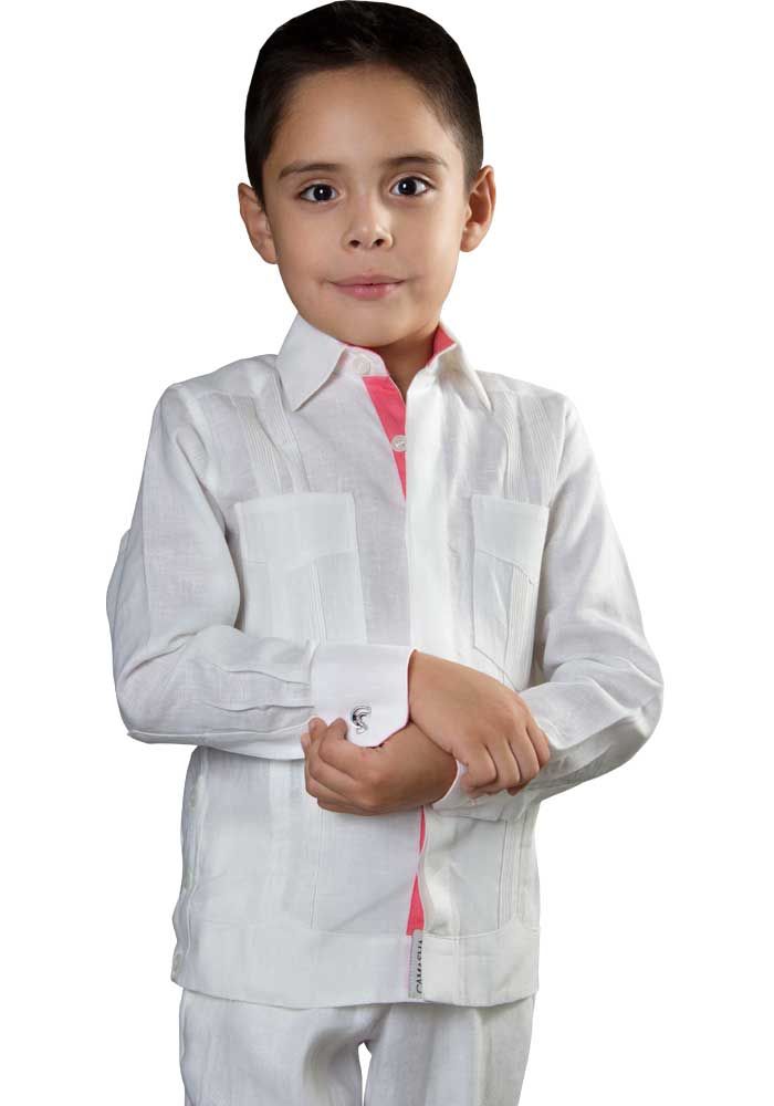 Mexican Traditional Guayabera. Long Sleeve. Premium 100% Linen. Haute  Couture. White Color.
