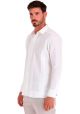 Excellent Guayabera Style for Wedding. Perfect for Groomsmen. NO POCKETS. Guayabera Pleats. High Quality Shirt. Linen Premium. Long Sleeve. Back-order. 