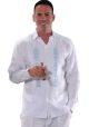 Guayabera Style. Exquisite Embroidery Colors. Long Sleeve / Short Sleeve. Irish Linen. Back Orders.