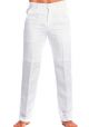 Men's Resort Lounge Casual. Linen & Rayon Look. White Color.