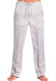 Drawstring Pants for Men. Linen Look. Runs One Size Small. Sand Color.