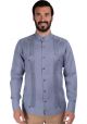 Acero Color. Guayabera 100% Linen. Collar Mao. Perfect fit. Perfect for Groomsmen. Choose Any Color Shirt for the Special Wedding Day. Back-order.