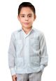 Linen Long Sleeve Mexican Shirt for Kids. High Quality for Kids. Long Sleeve. Back-order. RUN SMALL.  