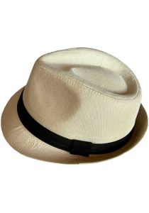 Fedora Beautiful  Hat. Cuban Style. Unisex. Natural Color.