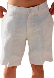 High Quality Linen Short for Men. Beach Short. Summer. Vacations. Ivory Color.